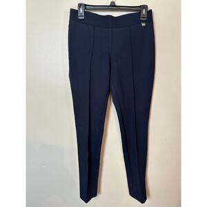 Anne Klein Women’s Ponte Dress Pants Cropped Trousers size 2 Black Slacks